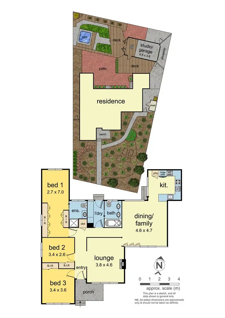 Floorplan of Homely house listing, 43 Carlton Road, Dandenong North VIC 3175