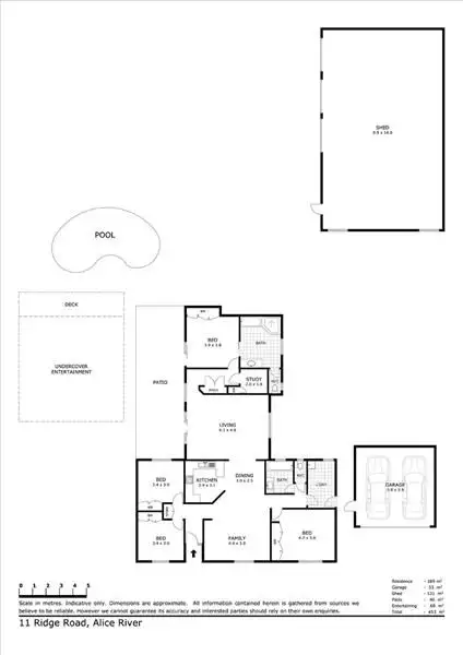 Floorplan of Homely house listing, 11 Ridge Drive, Alice River QLD 4817