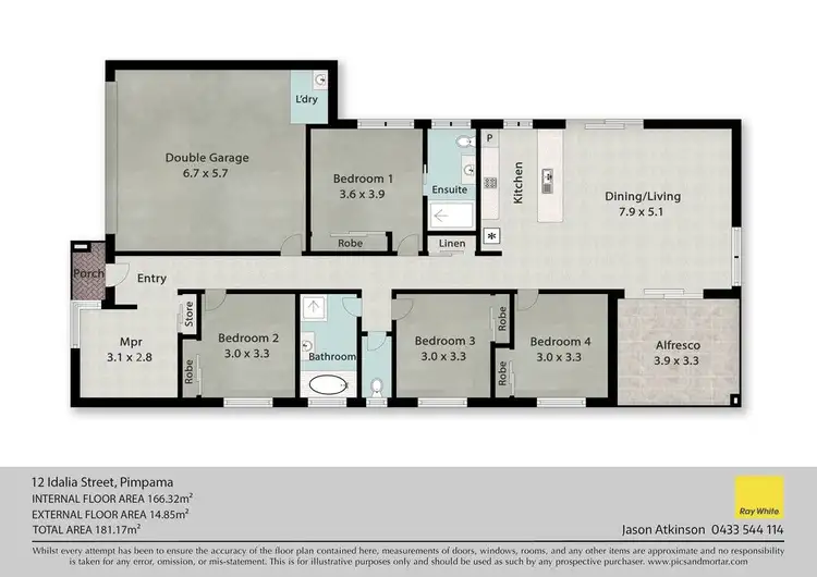 Floorplan of Homely house listing, 12 Idalia Street, Pimpama QLD 4209