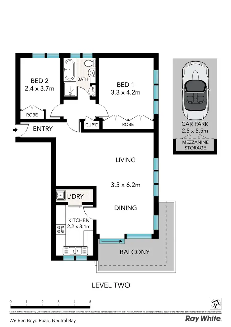 Floorplan of Homely apartment listing, 7/6 Ben Boyd Road, Neutral Bay NSW 2089