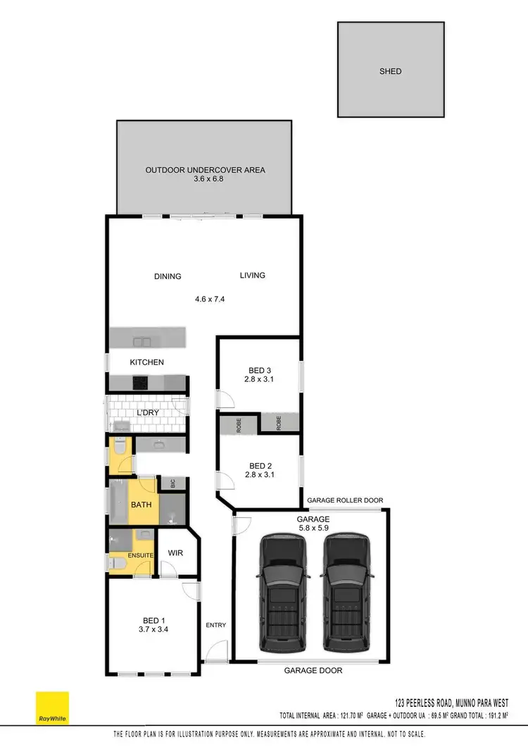 Floorplan of Homely house listing, 123 Peerless Road, Munno Para West SA 5115