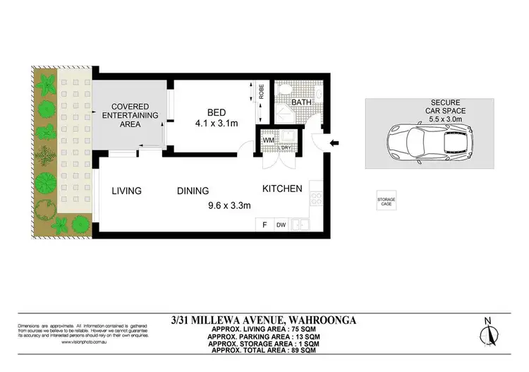 Floorplan of Homely apartment listing, 3/31 Millewa Avenue, Wahroonga NSW 2076