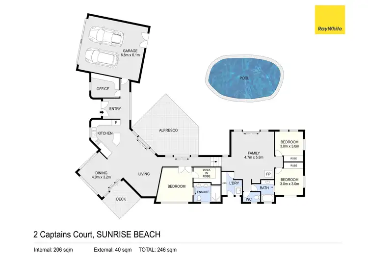 Floorplan of Homely house listing, 2 Captains Court, Sunrise Beach QLD 4567
