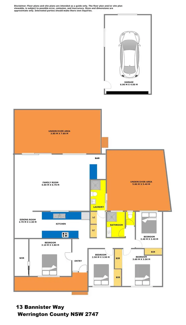 Floorplan of Homely house listing, 13 Bannister Way, Werrington County NSW 2747