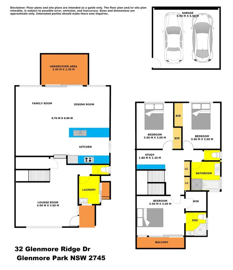 Floorplan of Homely house listing, 32 Glenmore Ridge Drive, Glenmore Park NSW 2745