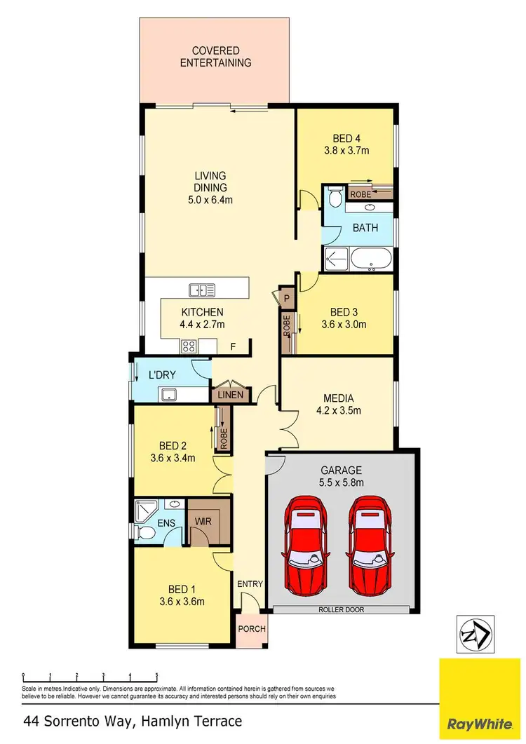 Floorplan of Homely house listing, 44 Sorrento Way, Hamlyn Terrace NSW 2259