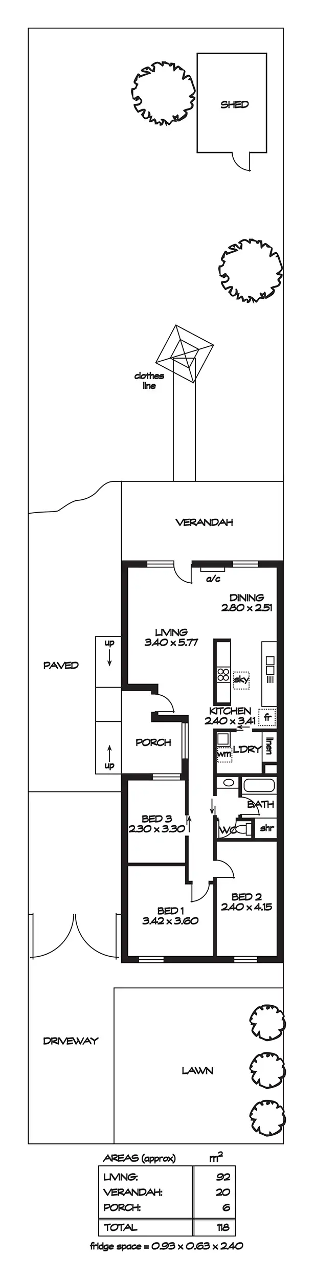 Floorplan of Homely house listing, 3 Weston Court, Para Hills West SA 5096