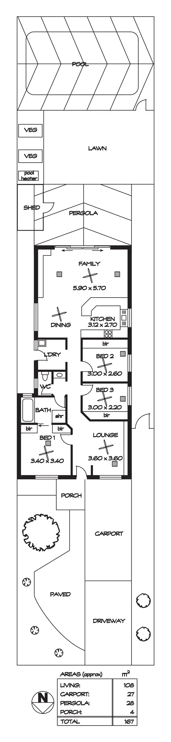Floorplan of Homely house listing, 52A Playford Road, Newton SA 5074