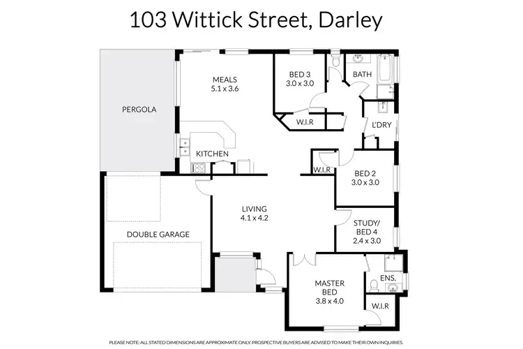 Floorplan of Homely house listing, 103 Wittick Street, Darley VIC 3340