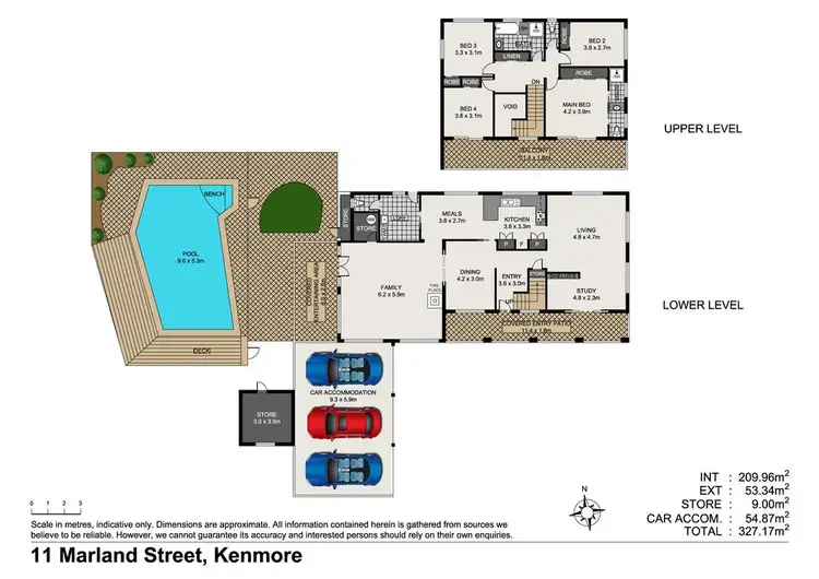 Floorplan of Homely house listing, 11 Marland Street, Kenmore QLD 4069