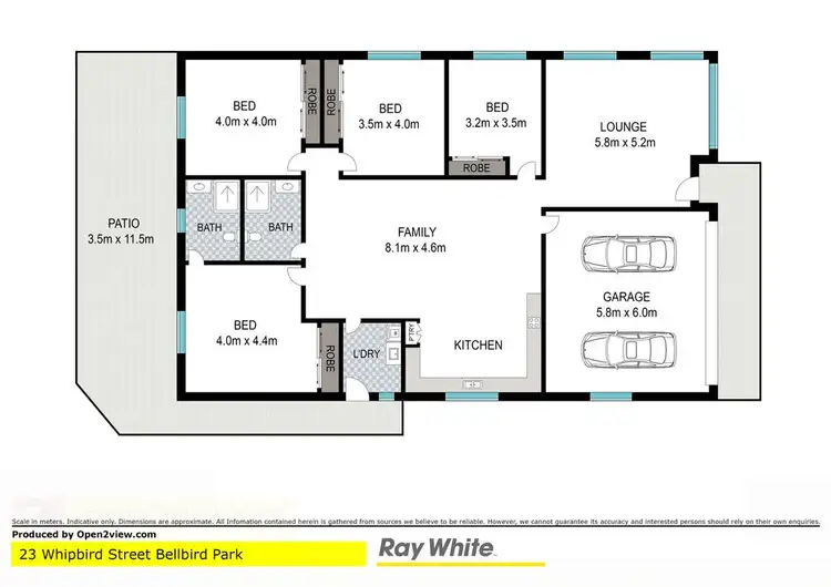 Floorplan of Homely house listing, 23 Whipbird Street, Bellbird Park QLD 4300