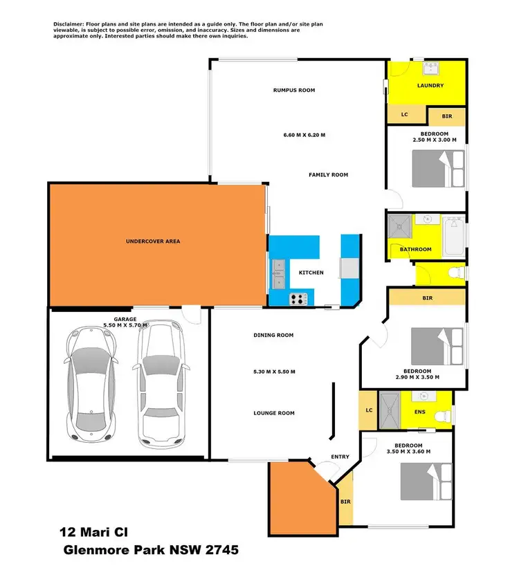 Floorplan of Homely house listing, 12 Mari Close, Glenmore Park NSW 2745