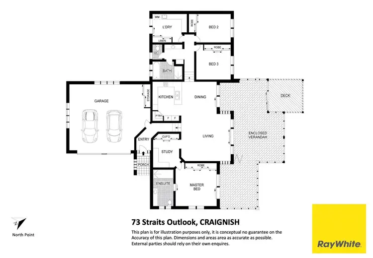 Floorplan of Homely house listing, 73 Straits Outlook, Craignish QLD 4655