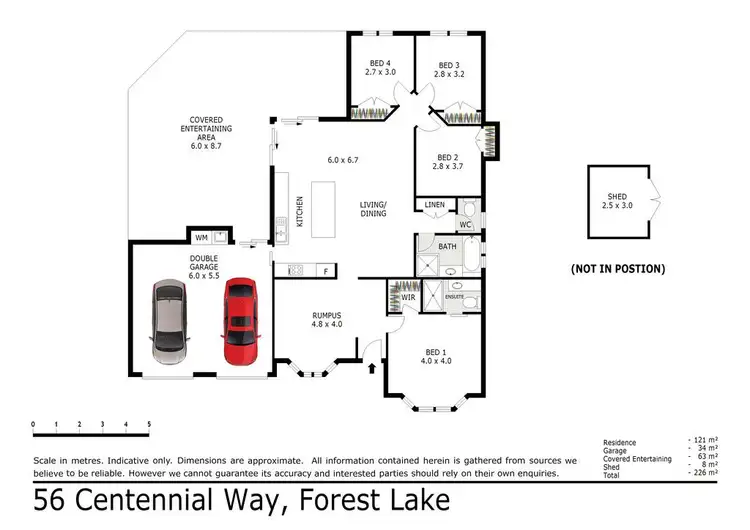 Floorplan of Homely house listing, 56 Centennial Way, Forest Lake QLD 4078
