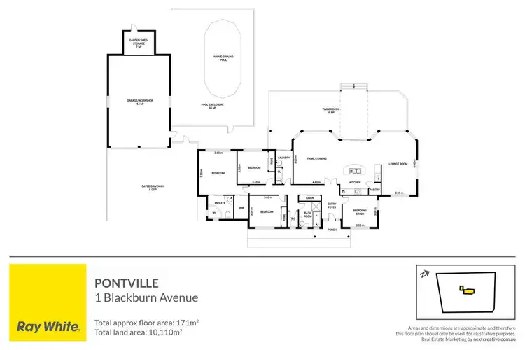 Floorplan of Homely house listing, 1 Blackburn Avenue, Pontville TAS 7030