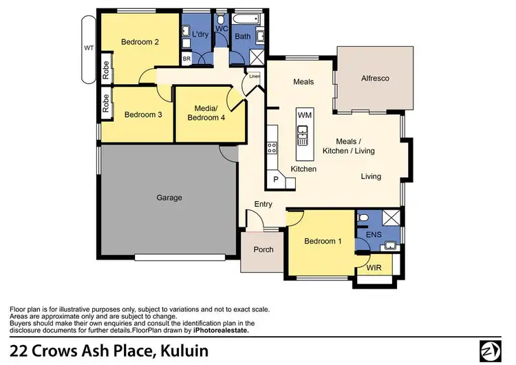 Floorplan of Homely house listing, 22 Crows Ash Place, Kuluin QLD 4558