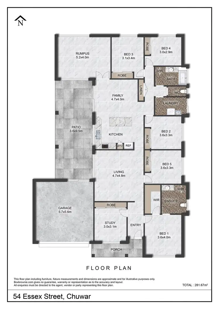 Floorplan of Homely house listing, 54 Essex Street, Chuwar QLD 4306
