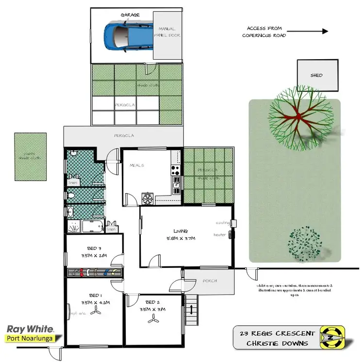 Floorplan of Homely house listing, 23 Regis Crescent, Christie Downs SA 5164