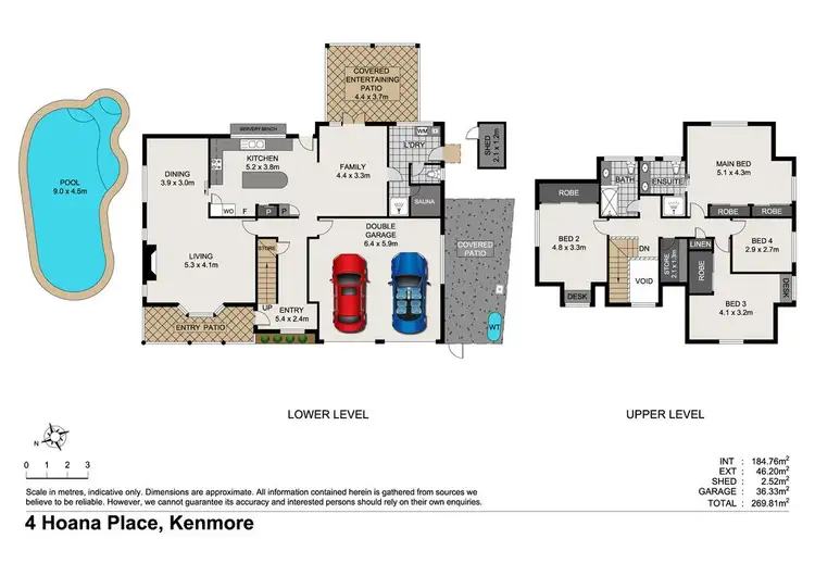 Floorplan of Homely house listing, 4 Hoana Place, Kenmore QLD 4069