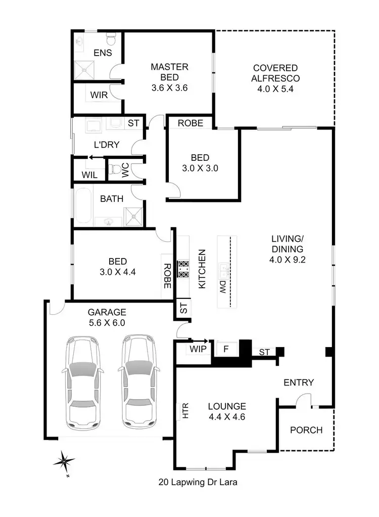 Floorplan of Homely house listing, 20 Lapwing Drive, Lara VIC 3212