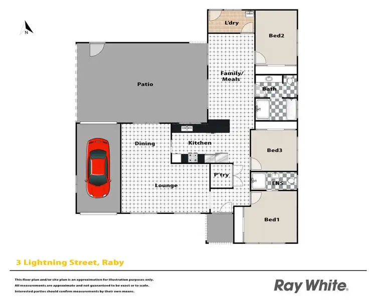 Floorplan of Homely house listing, 3 Lightning Street, Raby NSW 2566