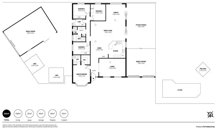 Floorplan of Homely house listing, 16 Blight Crescent, Hillbank SA 5112