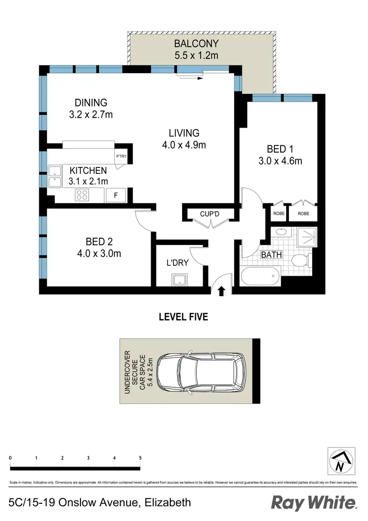 Floorplan of Homely apartment listing, 5C/15-19 Onslow Avenue, Elizabeth Bay NSW 2011