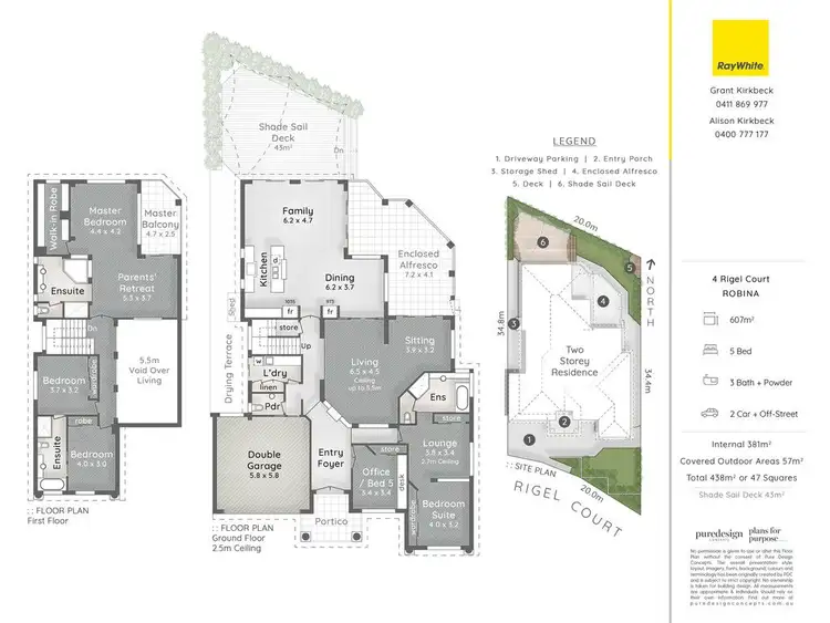 Floorplan of Homely house listing, 4 Rigel Court, Robina QLD 4226
