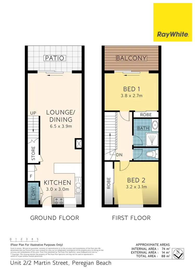 Floorplan of Homely unit listing, 2/2 Martin Street, Peregian Beach QLD 4573