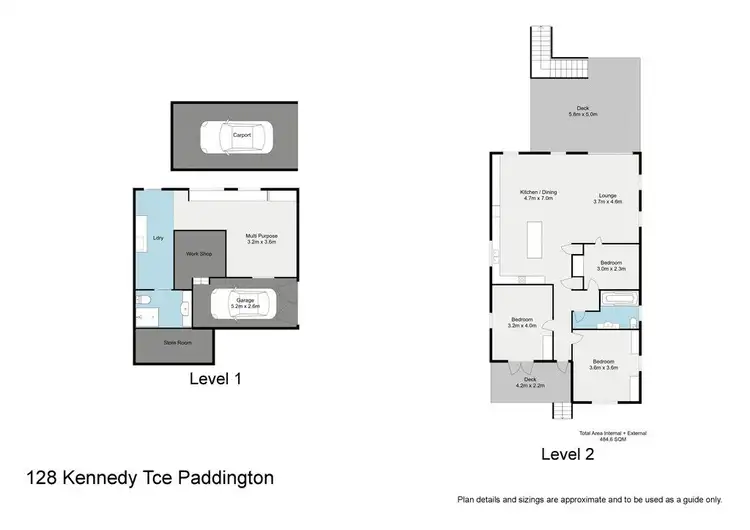 Floorplan of Homely house listing, 128 Kennedy Terrace, Paddington QLD 4064