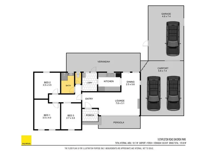 Floorplan of Homely house listing, 9 Stapleton Street, Davoren Park SA 5113