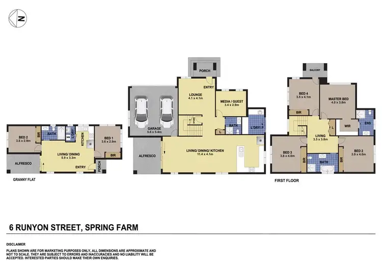Floorplan of Homely house listing, 6 Runyon Street, Spring Farm NSW 2570
