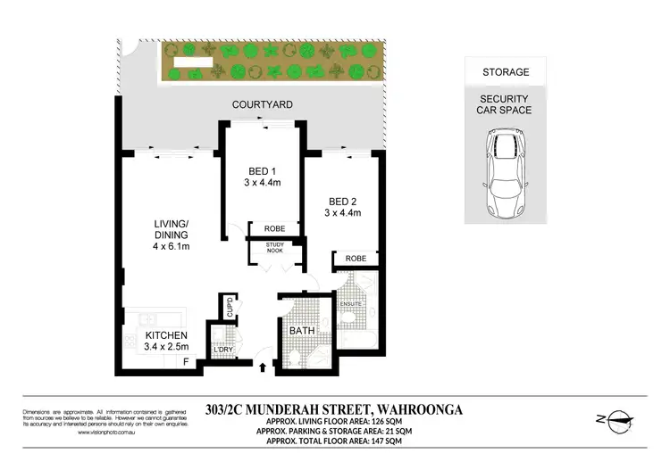 Floorplan of Homely apartment listing, 303/2C Munderah Street, Wahroonga NSW 2076