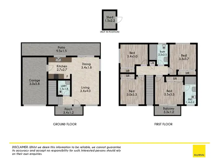 Floorplan of Homely townhouse listing, 1/144 Hamrun Circuit, Rooty Hill NSW 2766