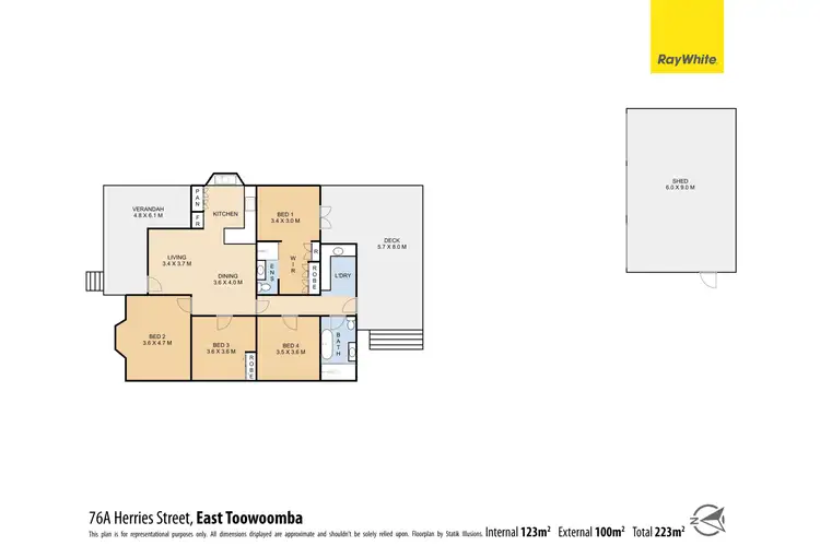 Floorplan of Homely house listing, 76a Herries Street, East Toowoomba QLD 4350