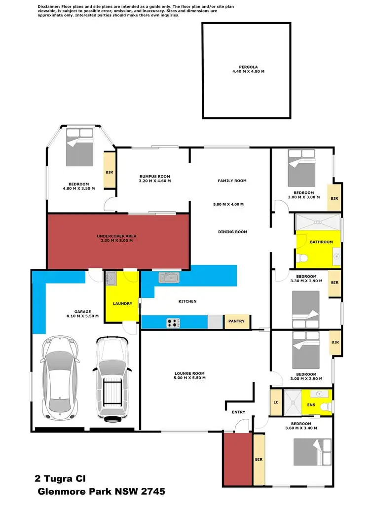 Floorplan of Homely house listing, 2 Tugra Close, Glenmore Park NSW 2745