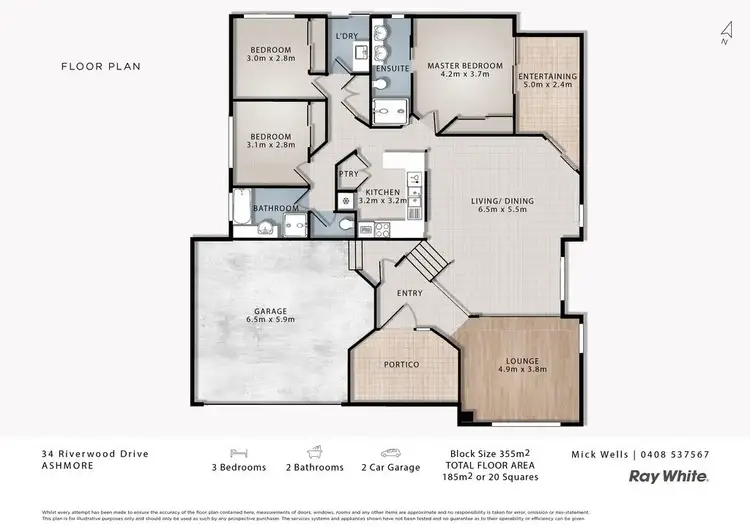 Floorplan of Homely house listing, 34 Riverwood Drive, Ashmore QLD 4214