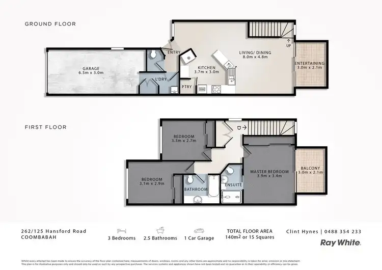 Floorplan of Homely townhouse listing, 262/125 Hansford Road, Coombabah QLD 4216