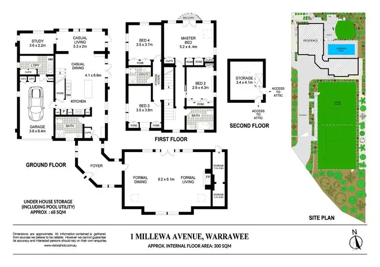 Floorplan of Homely house listing, 1 Millewa Avenue, Warrawee NSW 2074