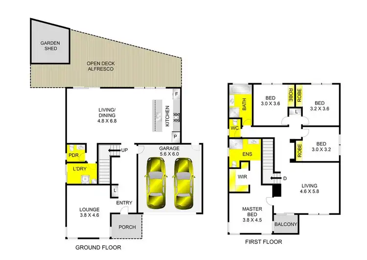 Floorplan of Homely house listing, 8 Eastlakes Boulevard, Lara VIC 3212