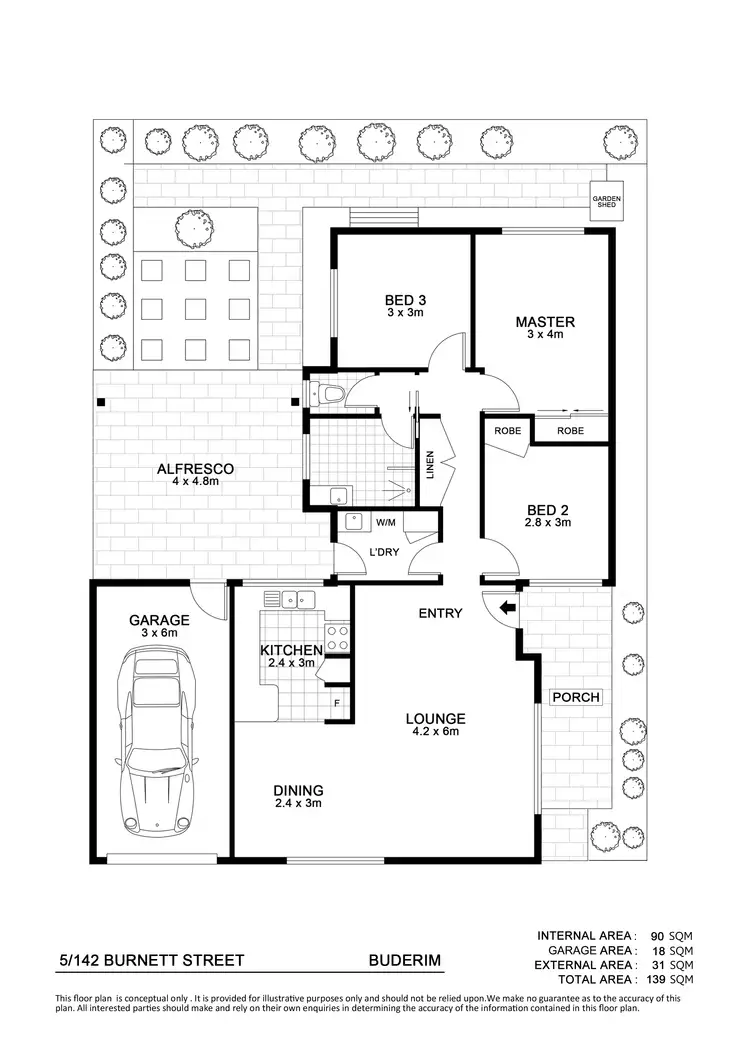 Floorplan of Homely unit listing, 5/142 Burnett Street, Buderim QLD 4556