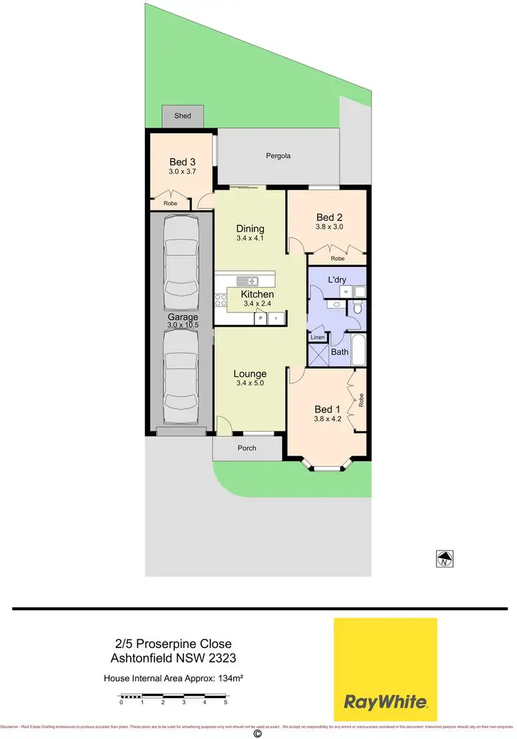 Floorplan of Homely unit listing, 2/5 Proserpine Close, Ashtonfield NSW 2323