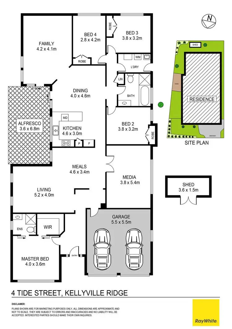 Floorplan of Homely house listing, 4 Tide Street, Kellyville Ridge NSW 2155