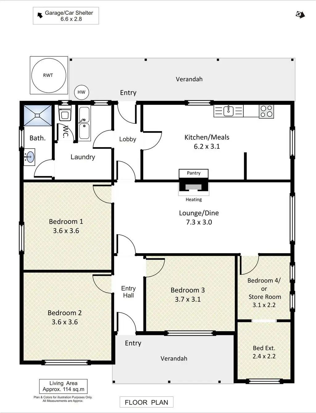 Floorplan of Homely house listing, 26 Fowles Street, Barmera SA 5345