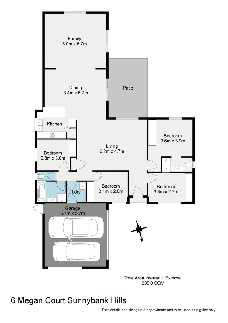 Floorplan of Homely house listing, 6 Megan Court, Sunnybank Hills QLD 4109