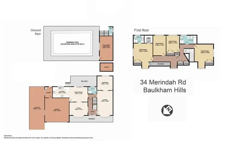 Floorplan of Homely house listing, 34 Merindah Road, Baulkham Hills NSW 2153