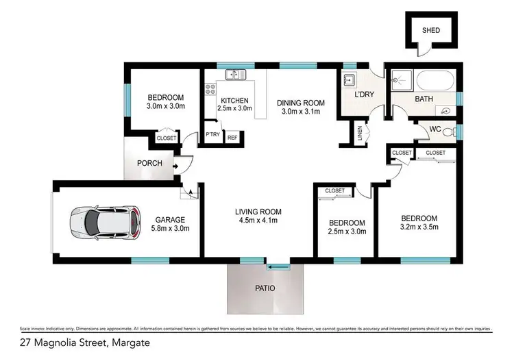 Floorplan of Homely house listing, 27 Magnolia Street, Margate QLD 4019