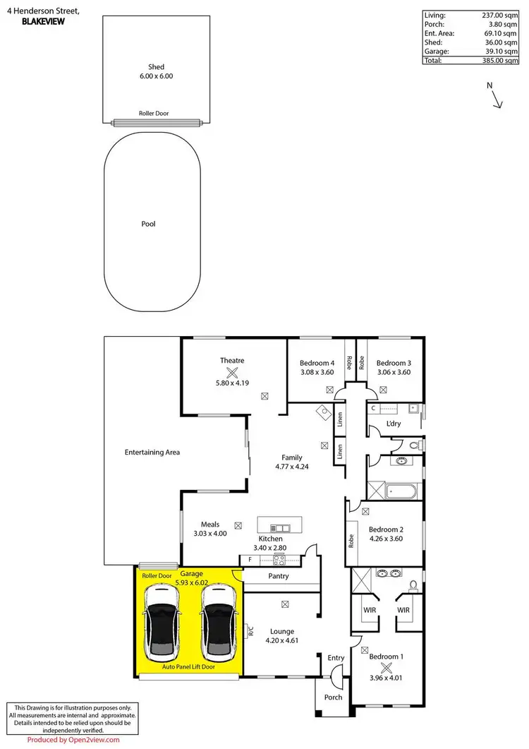 Floorplan of Homely house listing, 4 Henderson Street, Blakeview SA 5114
