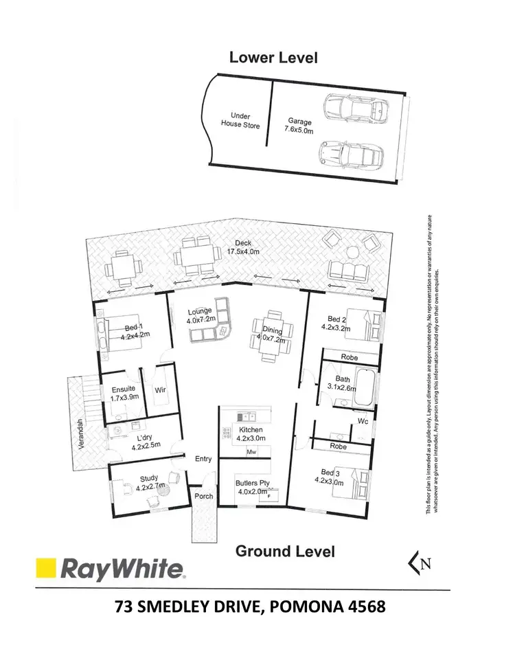 Floorplan of Homely house listing, 73 Smedley Drive, Pomona QLD 4568