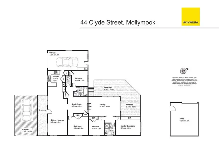 Floorplan of Homely house listing, 44 Clyde Street, Mollymook NSW 2539